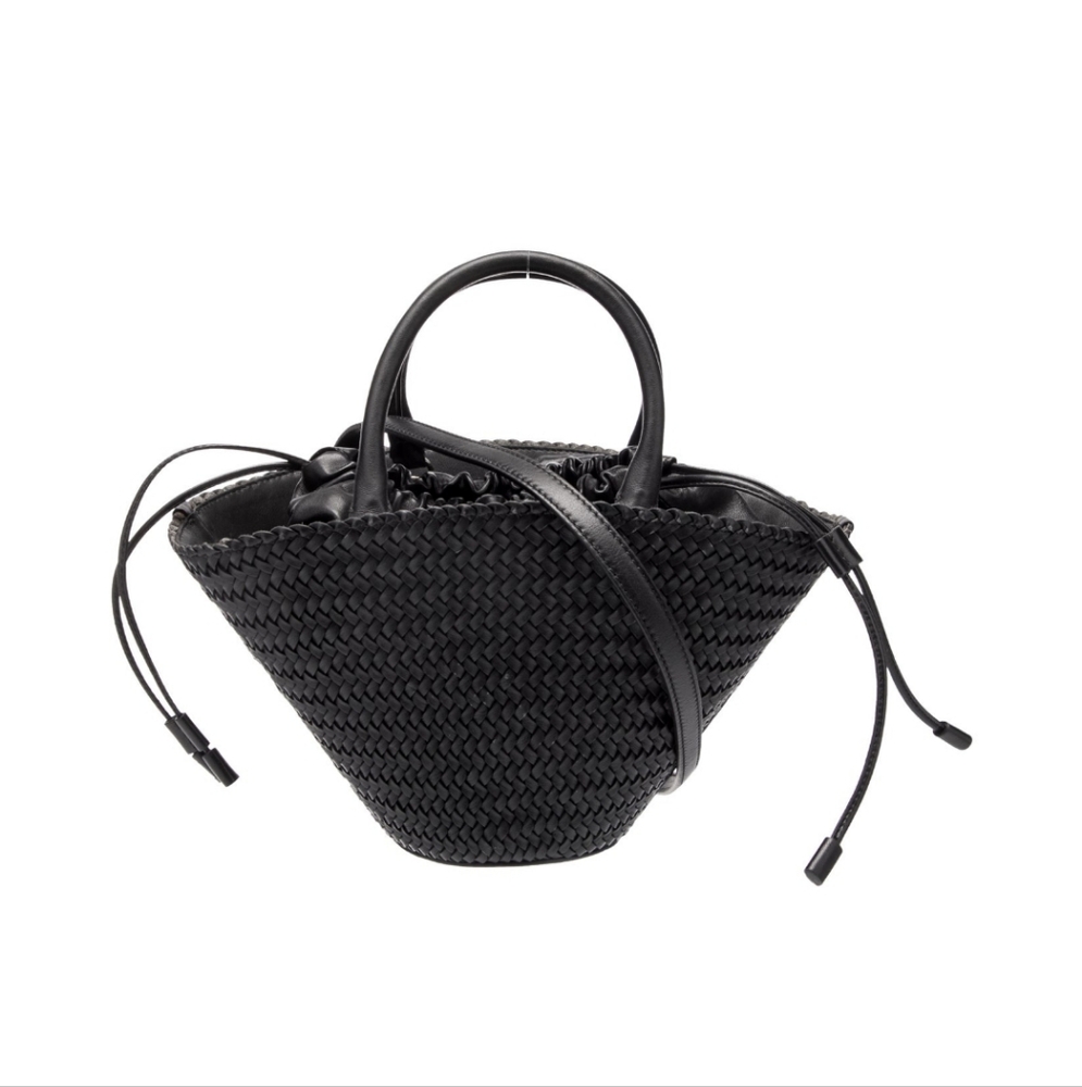 MICHAEL KORS COLLECTION Audrey Woven Leather Market Bag - Picture 7 of 10